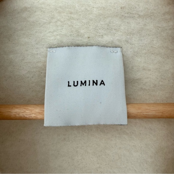 Lumina cream long wool double breasted vest - One Size - Picture 5 of 6